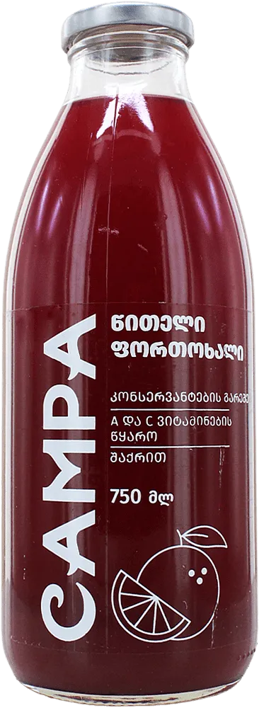 Red orange juice "Campa" 750ml
