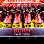 Energy carbonated guava flavored drink "Burn" 250ml