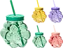 Glass with a straw 1 pcs