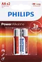 Alkaline battery "Philips AA LR6" 2 pcs