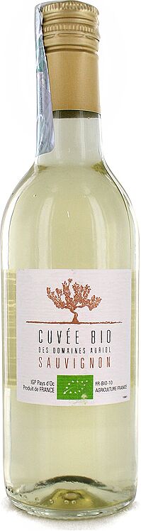 Вино белое "Cuvée Bio des Domaines Auriol Sauvignon" 250мл