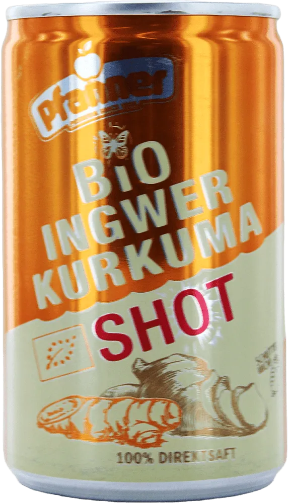 Turmeric & ginger flavored drink "Pfanner Bio" 150ml 