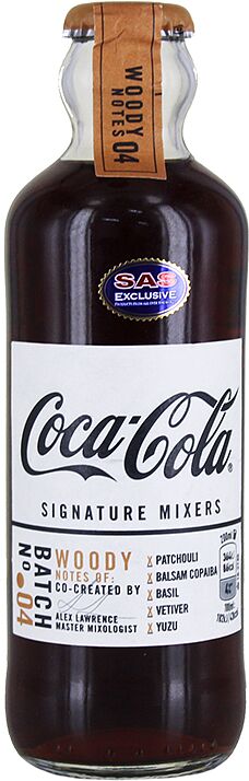 Զովացուցիչ գազավորված ըմպելիք «Coca Cola Signature Mixers Nº4 Woody» 200մլ