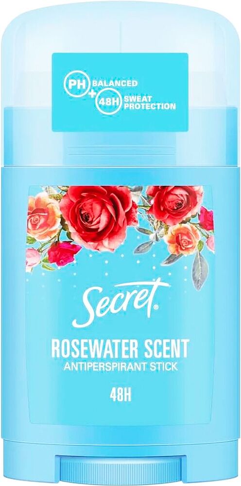Հակաքրտինքային միջոց-սթիք «Secret Rosewater» 40մլ
