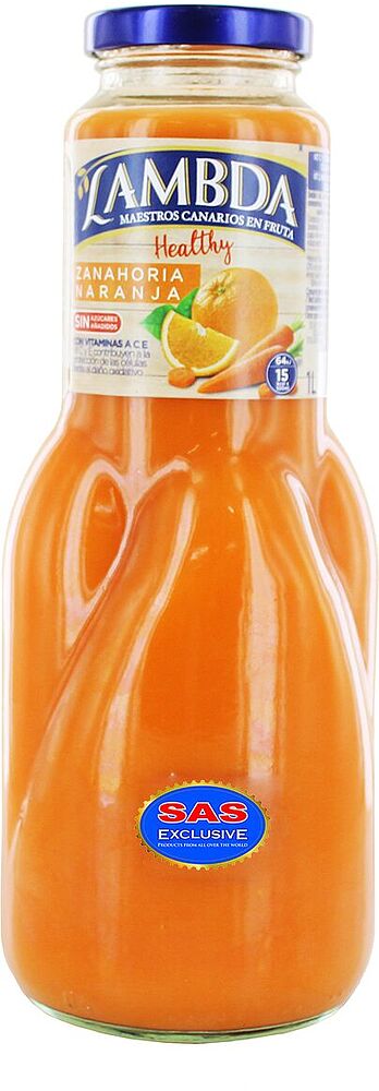 Напиток "Lambda" 1л Апельсин и Морковь