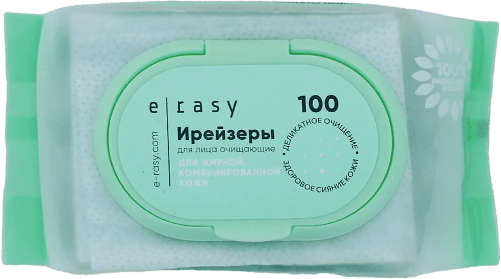 Face wet wipes "E Rasy" 100 pcs
