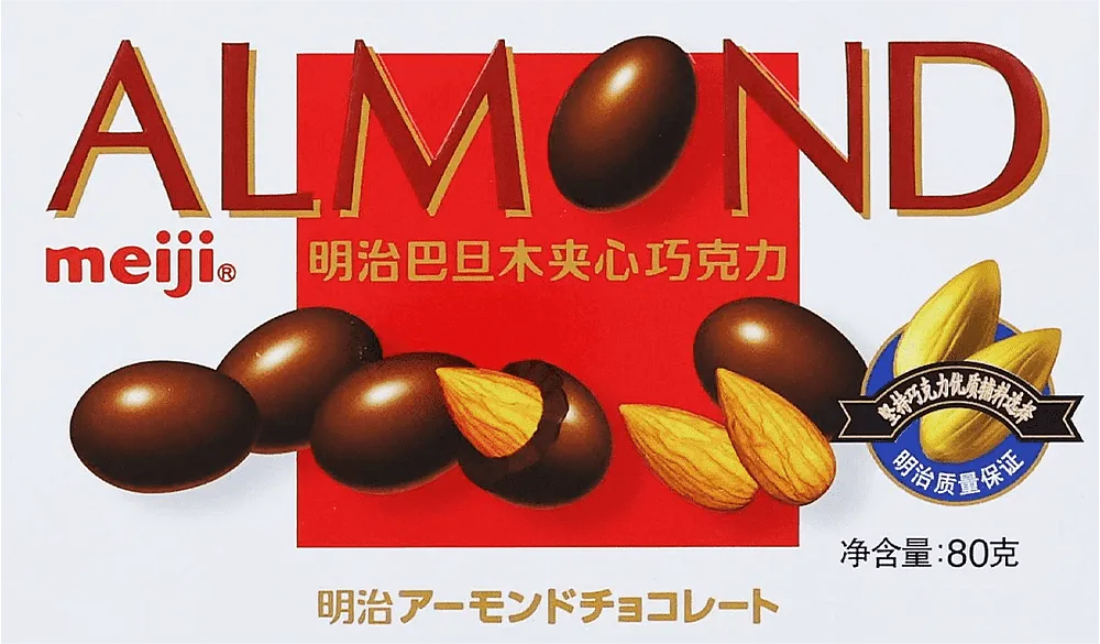 Almonds in chocolate "Meiji Almond" 80g