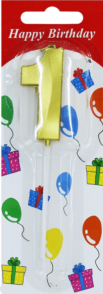Birthday candle "Happy Birthday N1"
