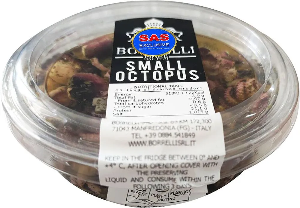 Octopus in oil "Borrelli" 245g