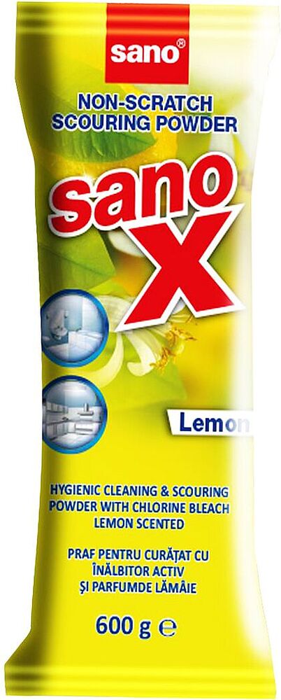 Մաքրող փոշի «Sano-X» 600գ Ունիվերսալ
