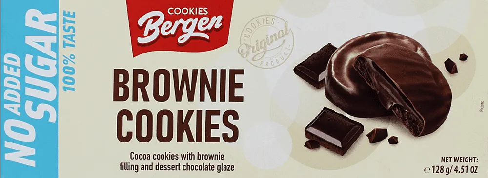 Brownie cookies "Bergen" 128g