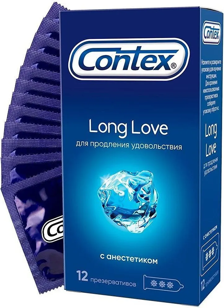 Condoms "Contex Long Love" 12pcs