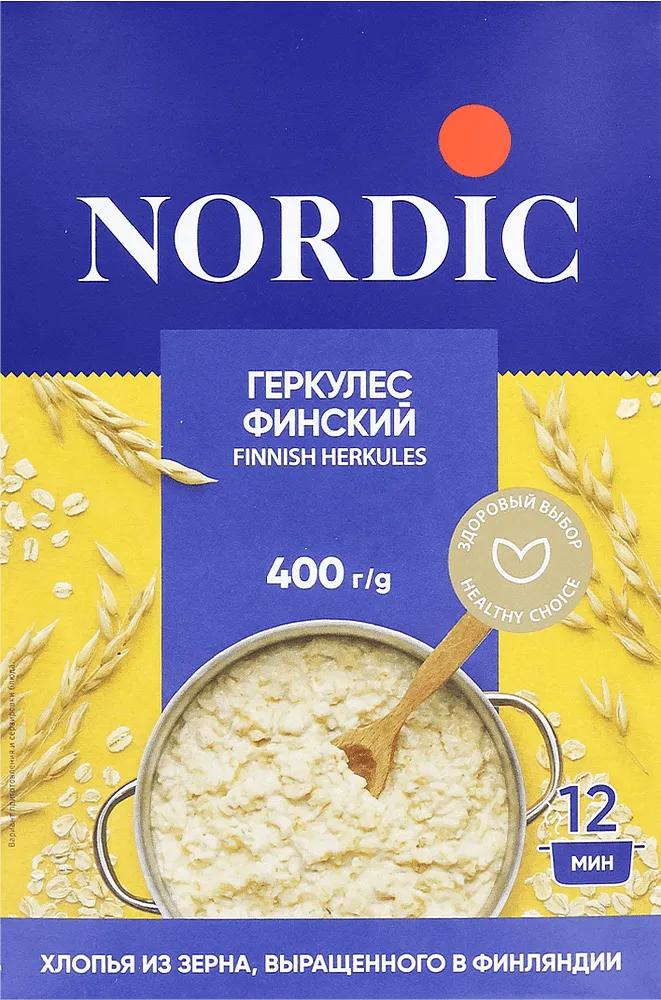 Овсяные хлопья "Nordic Геркулес Финский" 400г 