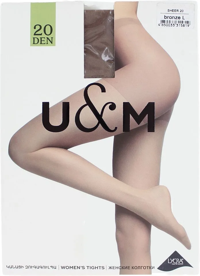 Tights "U&M 20 Den L" Bronz
