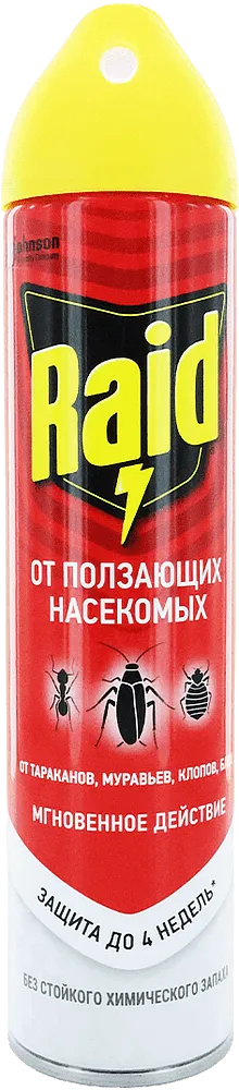 Anti-crawling insect aerosol "Raid" 300ml

