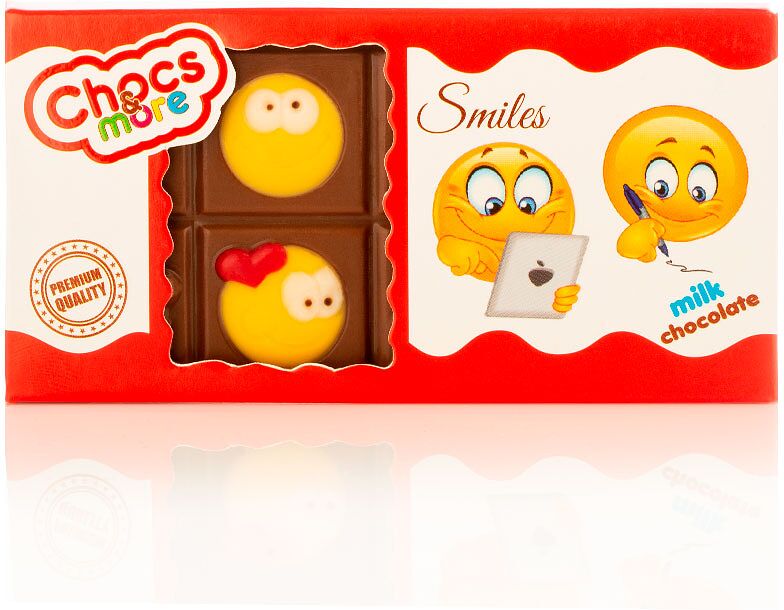 Շոկոլադե սալիկ կաթնային «Chocs & More Smiles» 36գ