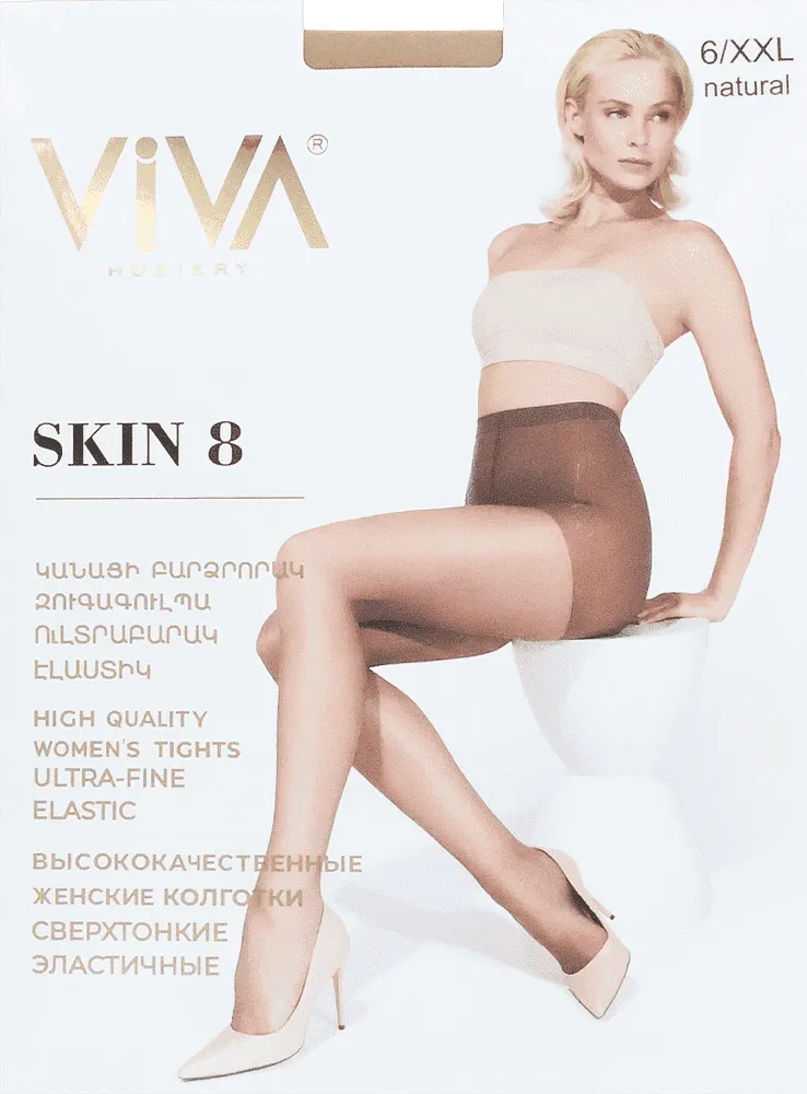 Natural tights "Viva Skin 8 Den 6-XXL"
