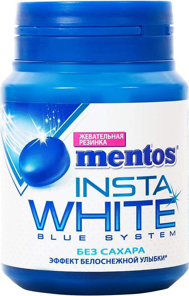 Chewing gum "Mentos Insta White" 50g Peppermint