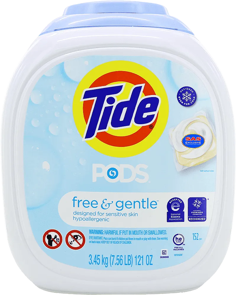 Washing capsules "Tide Free & Gentle" 152 pcs 