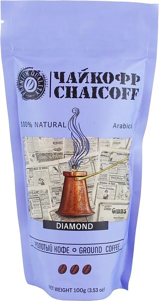 Ground coffee «Chaicoff Diamond» 100g