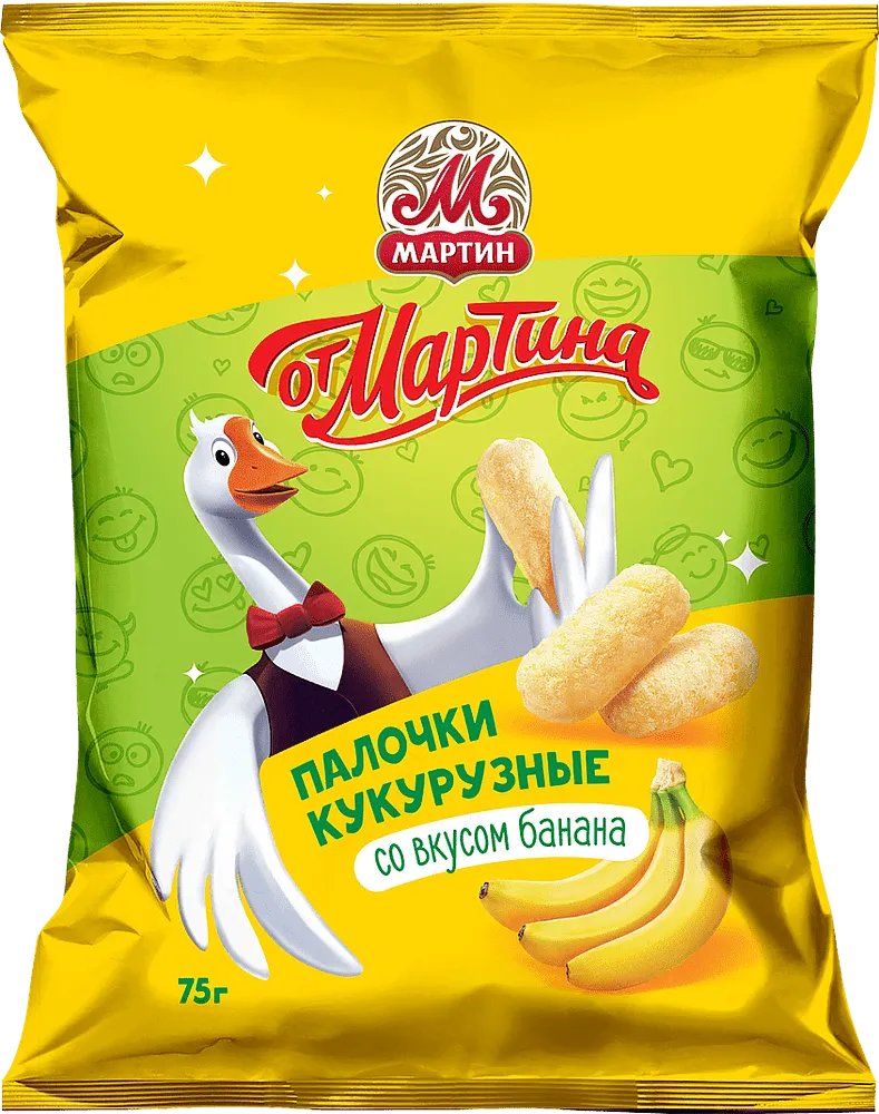 Banana corn sticks "Ot Martina" 75g 