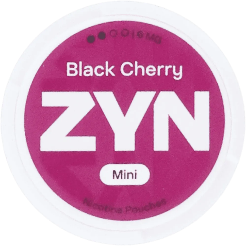 Nicotine mint flavored pouches "Zyn Black Cherry Mini" 6mg
