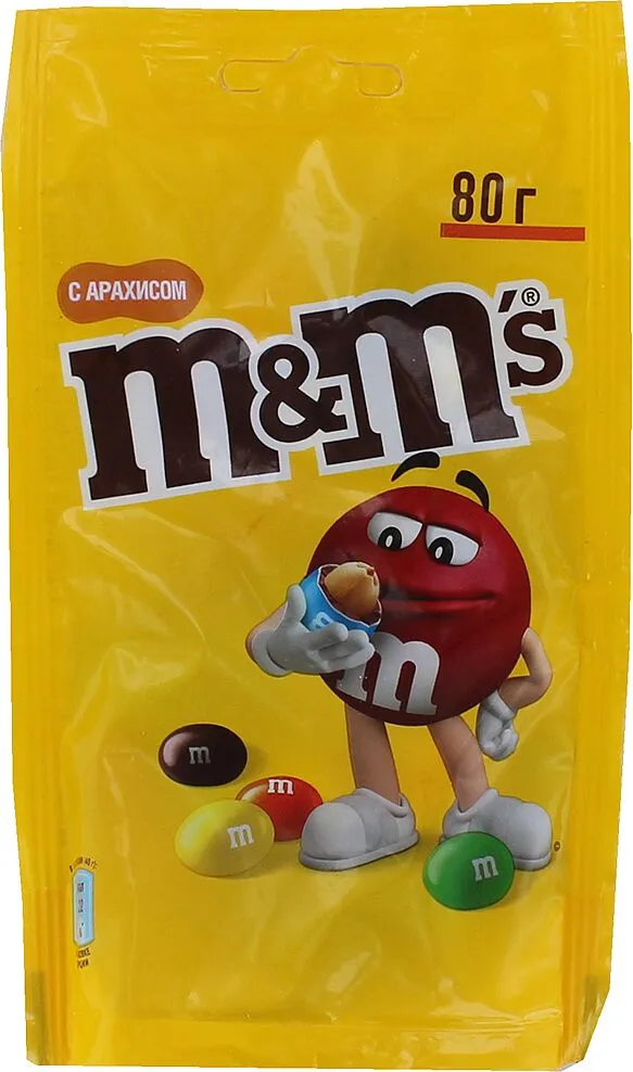 Chocolate dragee with peanuts "M&M's" 80g