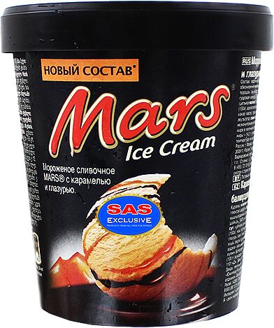 Պաղպաղակ սերուցքային «Mars» 300գ