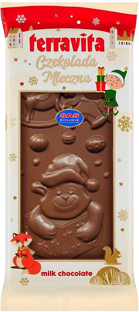 Milk chocolate bar "Terravita" 90g