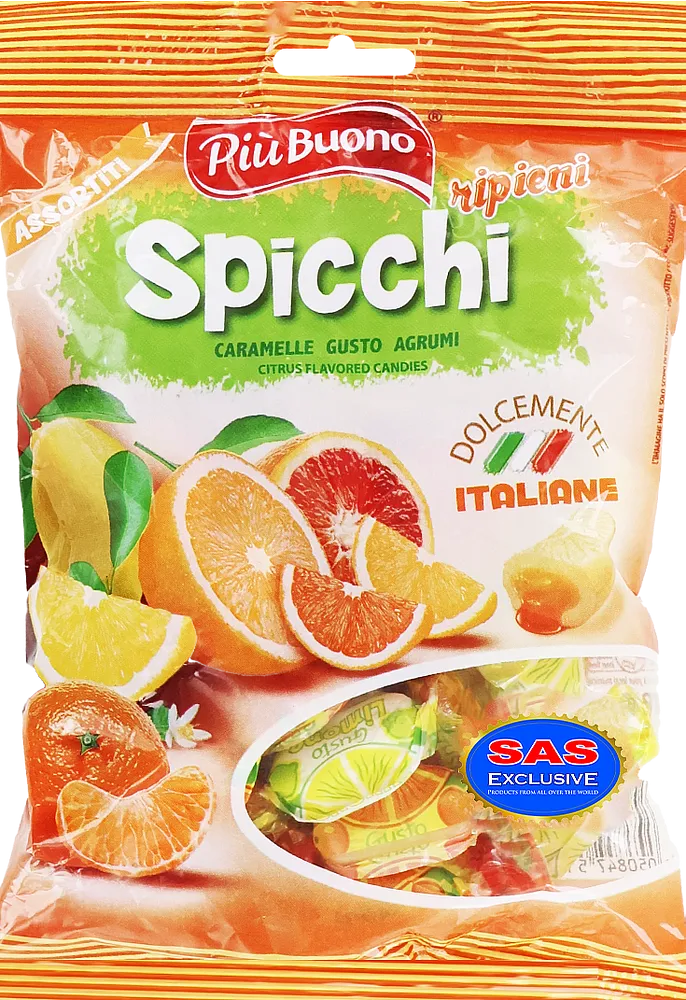 Կոնֆետներ ցիտրուսային «Piu Buono Spicchi» 175գ
