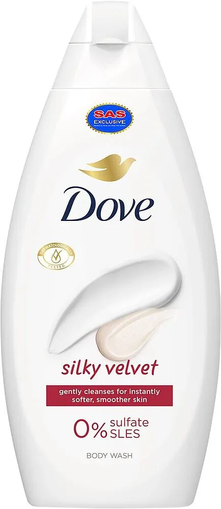 Bathing gel "Dove Velvet Glow" 225ml
