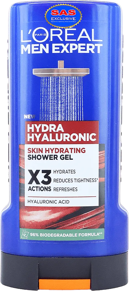 Shower gel "Loreal Men Expert Hydra Hyaluronic" 300ml