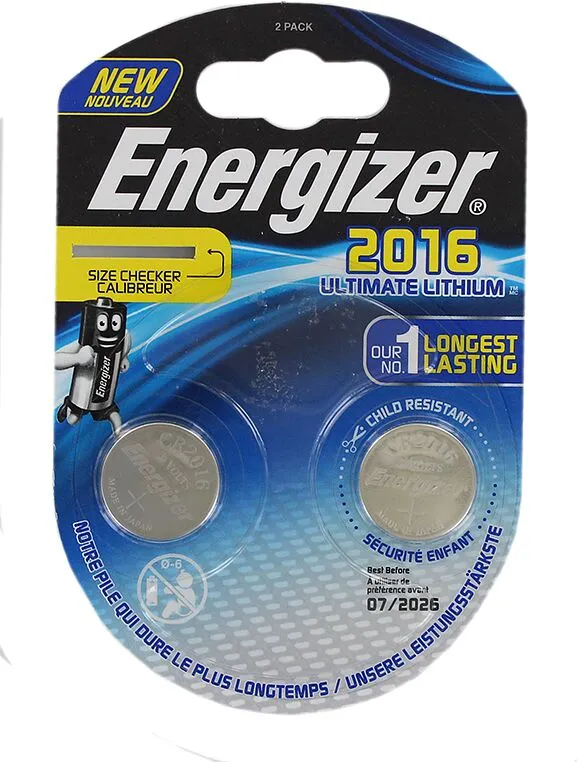 Lithium battery "Energizer CR2016" 2pcs