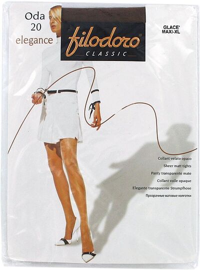 Զուգագուլպա «Filodoro Elegance Oda 20 Den Maxi-XL» Բրոնզագույն