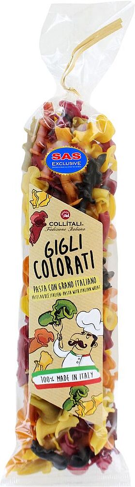 Макароны "Collitali Gigli Colorati" 200г
