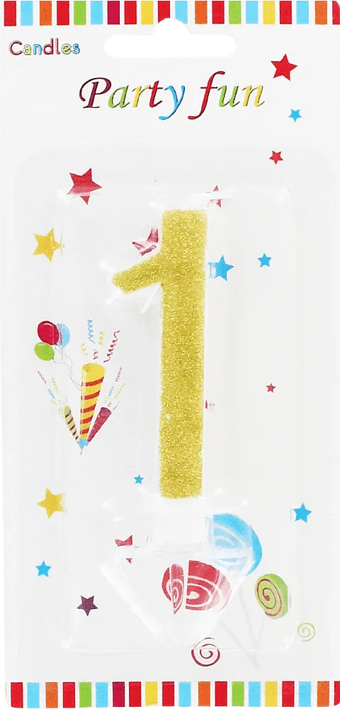 Birthday candle "Party Fun" N1
