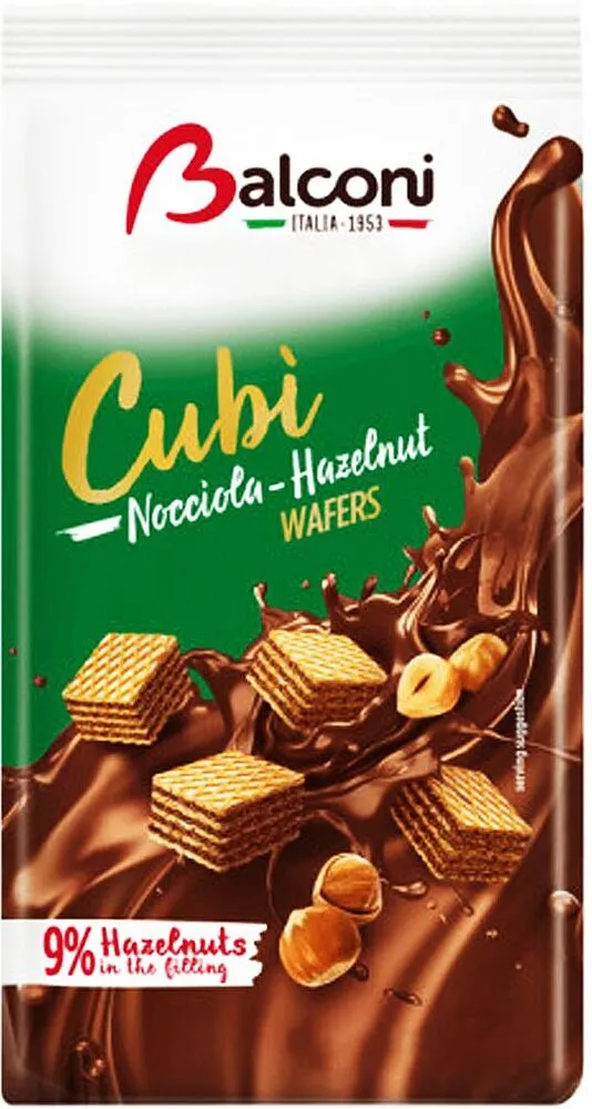 Wafer with hazelnut cream "Balconi" 250g
