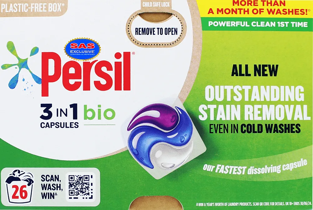 Universal washing capsules "Persil Bio" 26 pcs
