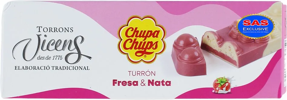 Նուգա ելակով և սերուցքով «Torrons Vicens Chupa Chups» 150գ
