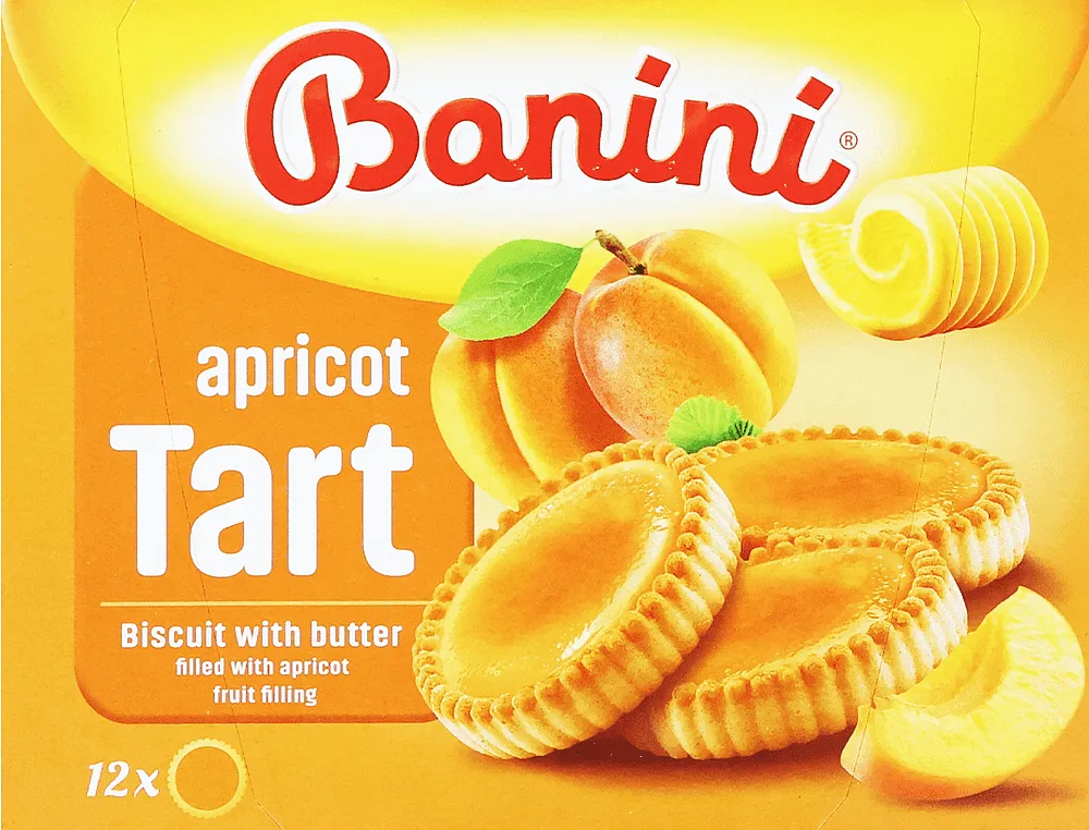 Cookies with apricot filling "Banini Apricot Tart" 210g