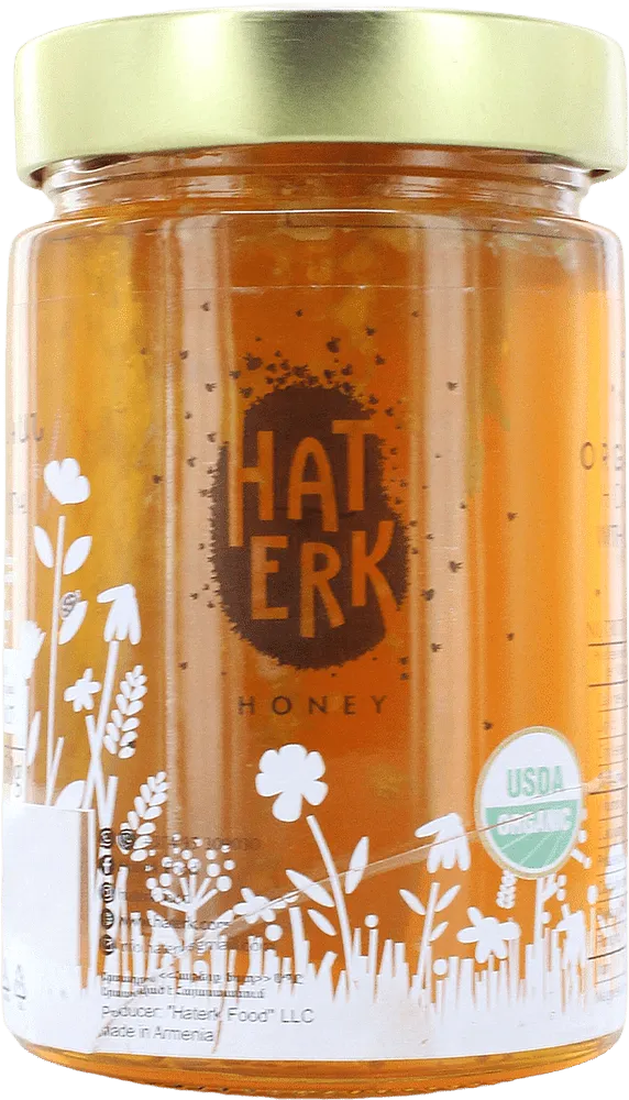 Honey with comb "Haterk Organic 5" 450g
