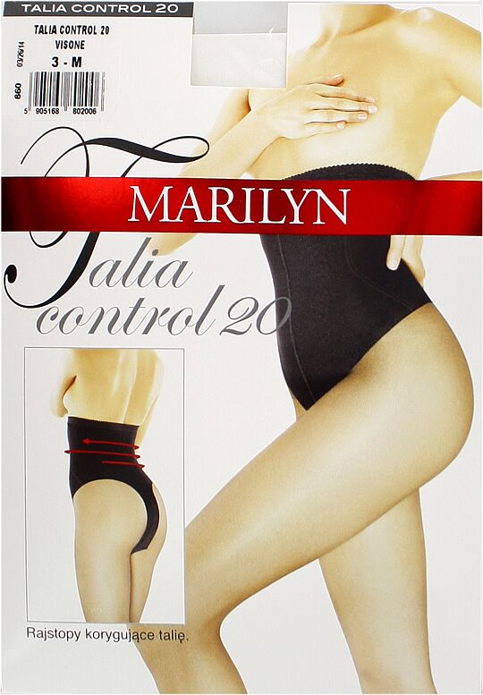 Tights "Marilyn Talia Control 20 Den N3" Natural