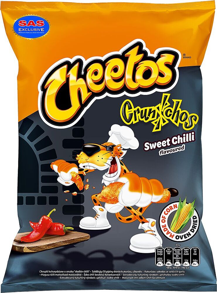 Corn sticks "Cheetos Crunchos" 95g Sweet chilli

