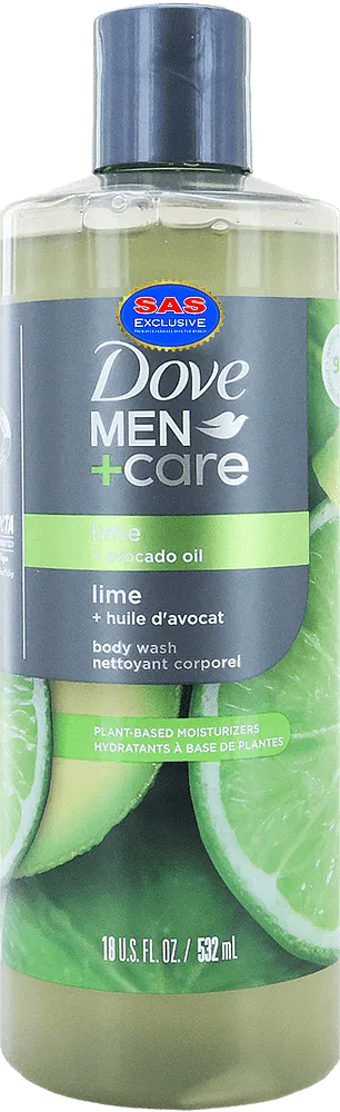 Լոգանքի գել «Dove Men+Care Lime+ Avocado Oil» 532մլ
