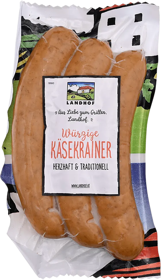Նրբերշիկ պանրով «Landhof Kasekrainer» 360գ