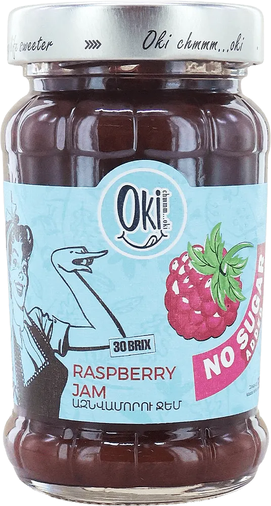 Raspberry jam "Oki" 350g
