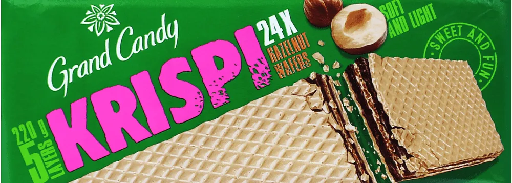Hazelnut wafers "Grand Candy Krispi" 220g
