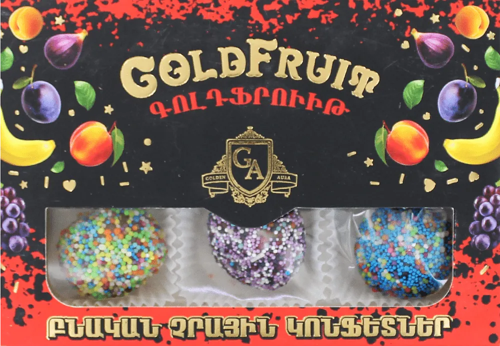 Candies of dried fruits natural "Gold Fruit" 160g