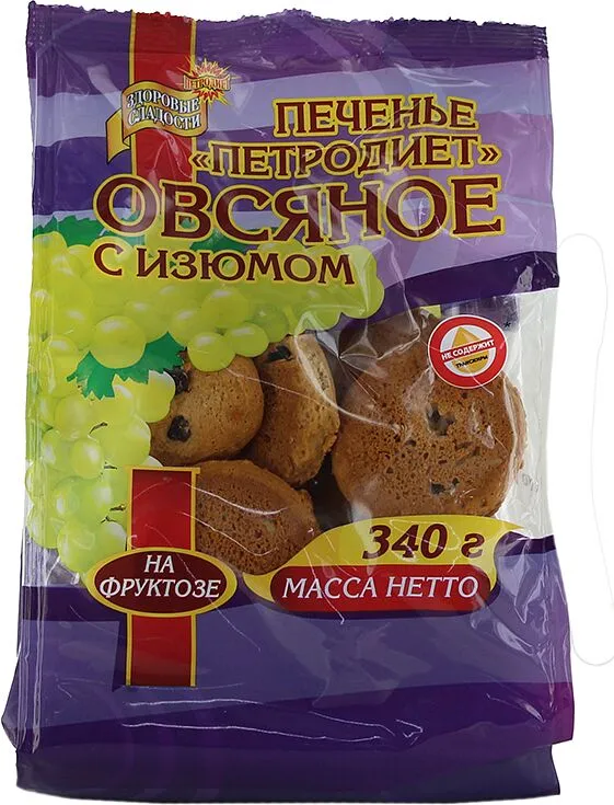Oat cookies with raisins "Petrodiet" 340g
