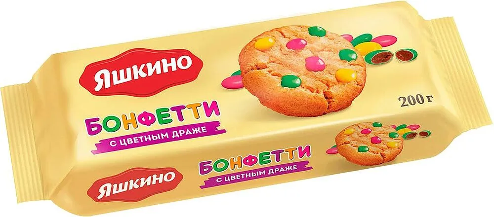 Cookies with dragee "Yashkino Bonfetti" 200g

